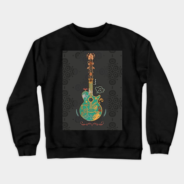 guitarra Crewneck Sweatshirt by Tamaraj